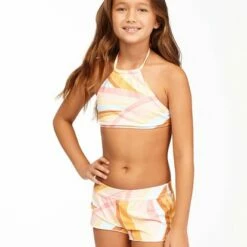 BILLABONG Girls' Sea Of Gold Swim Shorts MULTI