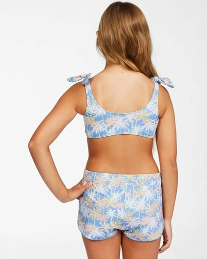 BILLABONG Girl's Talk To The Palm Volley Swim Short BLUE WINK 3 BILLABONG Girl's Talk To The Palm Volley Swim Short BLUE WINK - Image 3