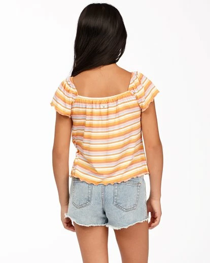 BILLABONG Girls' Drift Away Jr Cut-Off Denim Shorts WASHED DENIM 3 BILLABONG Girls' Drift Away Jr Cut-Off Denim Shorts WASHED DENIM - Image 3