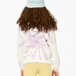 BILLABONG Girls' Dreamy Colors Tie-Dyed Pullover Hoodie LIT UP LILAC -girls Sales Store abgft00131 billabongw lul bck1