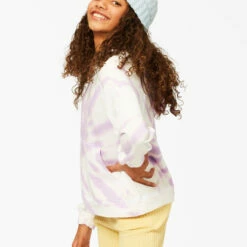 BILLABONG Girls' Dreamy Colors Tie-Dyed Pullover Hoodie LIT UP LILAC -girls Sales Store abgft00131 billabongw lul sd1