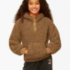 BILLABONG Girls' Stay Warm Pullover Hoodie GOLD DUST