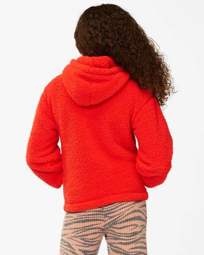 BILLABONG Girls' Stay Warm Pullover Hoodie GOLD DUST 6 BILLABONG Girls' Stay Warm Pullover Hoodie GOLD DUST - Image 6