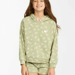 BILLABONG Girls' Pineapple Palms Pullover Hoodie AVOCADO