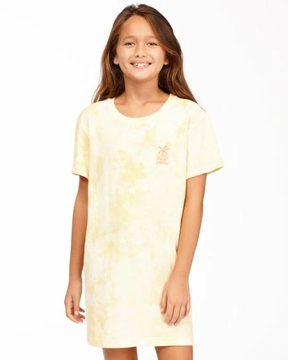 BILLABONG Girls' Keep It Beachy T-Shirt Dress CORAL PINK 3 BILLABONG Girls' Keep It Beachy T-Shirt Dress CORAL PINK - Image 3