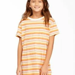 BILLABONG Girls' In The Shade T-Shirt Dress MARIGOLD
