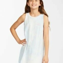 BILLABONG Girls' Kind Of Sweet Tie-Dye T-Shirt Dress SWEET BLUE