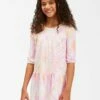 BILLABONG Girls' Beach Trip Tie-Dye Dress MULTI