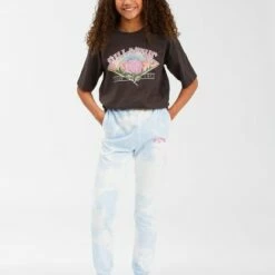 BILLABONG Girls' Making Waves High-Waist Sweatpants LIT UP LILAC