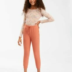 BILLABONG Girls' Cozy Time Thermal Sweatpants CIDER