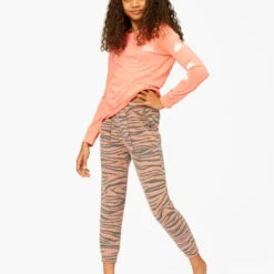 BILLABONG Girls' Wild Times Thermal Sweatpants BRONZE