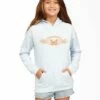 BILLABONG Girls' Naturally Sweet Pullover Hoodie DREAM BLUE