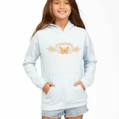 BILLABONG Girls' Naturally Sweet Pullover Hoodie DREAM BLUE