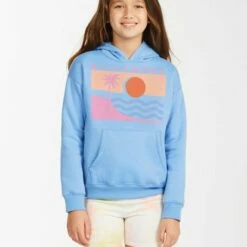 BILLABONG Girls' Have A Nice Day Pullover Graphic Hoodie SURFSIDE
