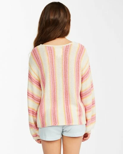 BILLABONG Girls' Baja Sea Pullover Sweater MULTI 3 BILLABONG Girls' Baja Sea Pullover Sweater MULTI - Image 3