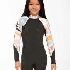 BILLABONG 1mm Girls' Spring Fever Spring Wetsuit HEAT WAVE