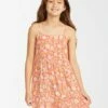 BILLABONG Girls' Wild Dreamer Floral Mini Dress WHITE/MULTI