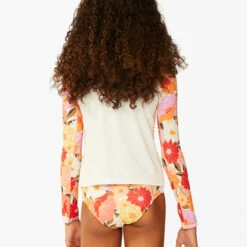 BILLABONG Girls' So Groovy Long Sleeve Rashguard MULTI 5 BILLABONG Girls' So Groovy Long Sleeve Rashguard MULTI -girls Sales Store abgwr00124 billabongw mul bck1