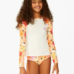 BILLABONG Girls' So Groovy Long Sleeve Rashguard MULTI