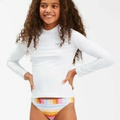 BILLABONG Girls' Core Surfdaze Long Sleeve Rashguard SPEARMINT
