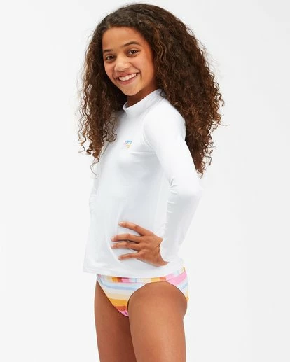 BILLABONG Girls' Core Surfdaze Long Sleeve Rashguard SPEARMINT 5 BILLABONG Girls' Core Surfdaze Long Sleeve Rashguard SPEARMINT - Image 5