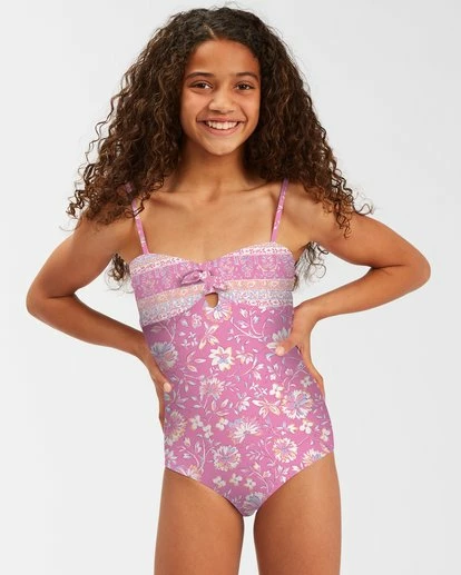 BILLABONG Girls' Day Dreamer One Piece Swimsuit PARADISE PINK 1 BILLABONG Girls' Day Dreamer One Piece Swimsuit PARADISE PINK