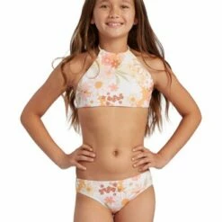 BILLABONG Girl's Sunshine High Neck Bikini Set MULTI