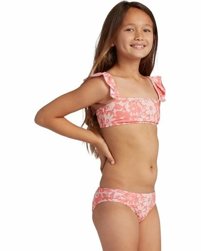 BILLABONG Girl's Way To Love Ruffle Bikini Set MULTI 3 BILLABONG Girl's Way To Love Ruffle Bikini Set MULTI - Image 3