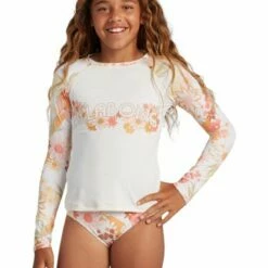 BILLABONG Girl's Sunshine Rashguard Swim Set MULTI