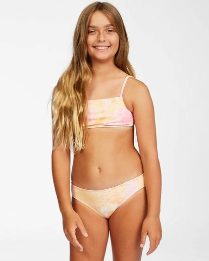 BILLABONG Girls' Chasing Sunshine Two-Piece Bikini Set MULTI 1 BILLABONG Girls' Chasing Sunshine Two-Piece Bikini Set MULTI