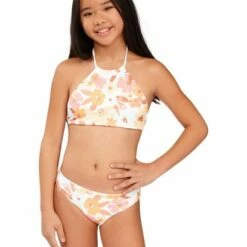 BILLABONG Girls' Walk In The Sun Reversible High-Neck Bikini Set MULTI 20 BILLABONG Girls' Walk In The Sun Reversible High-Neck Bikini Set MULTI -girls Sales Store abgx200162 billabongw mul frt3