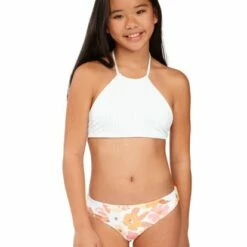 BILLABONG Girls' Walk In The Sun Reversible High-Neck Bikini Set MULTI 22 BILLABONG Girls' Walk In The Sun Reversible High-Neck Bikini Set MULTI -girls Sales Store abgx200162 billabongw mul frt5