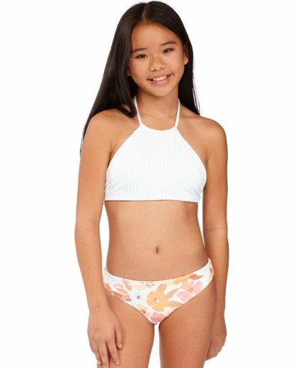 BILLABONG Girls' Walk In The Sun Reversible High-Neck Bikini Set MULTI 5 BILLABONG Girls' Walk In The Sun Reversible High-Neck Bikini Set MULTI - Image 5