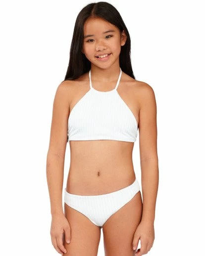 BILLABONG Girls' Walk In The Sun Reversible High-Neck Bikini Set MULTI 6 BILLABONG Girls' Walk In The Sun Reversible High-Neck Bikini Set MULTI - Image 6