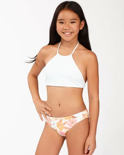 BILLABONG Girls' Walk In The Sun Reversible High-Neck Bikini Set MULTI 15 BILLABONG Girls' Walk In The Sun Reversible High-Neck Bikini Set MULTI - Image 15