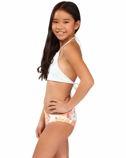 BILLABONG Girls' Walk In The Sun Reversible High-Neck Bikini Set MULTI 16 BILLABONG Girls' Walk In The Sun Reversible High-Neck Bikini Set MULTI - Image 16