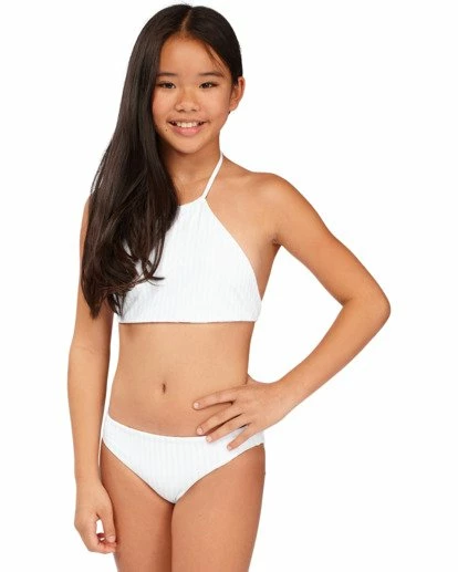BILLABONG Girls' Walk In The Sun Reversible High-Neck Bikini Set MULTI 17 BILLABONG Girls' Walk In The Sun Reversible High-Neck Bikini Set MULTI - Image 17