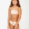 BILLABONG Girls' Walk In The Sun Reversible Bandeau Bikini Set MULTI