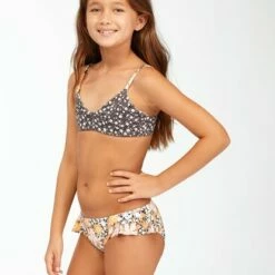 BILLABONG Girls' Sweet Dreams Reversible Trilet Bikini Set MULTI -girls Sales Store abgx200169 billabongw mul sd3