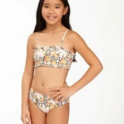 BILLABONG Girls' Sweet Dreams Reversible Bandeau Bikini Set MULTI 10 BILLABONG Girls' Sweet Dreams Reversible Bandeau Bikini Set MULTI -girls Sales Store abgx200170 billabongw mul sd1