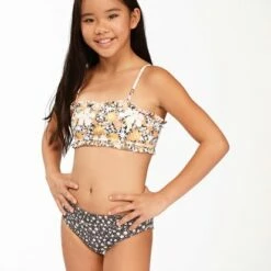 BILLABONG Girls' Sweet Dreams Reversible Bandeau Bikini Set MULTI 11 BILLABONG Girls' Sweet Dreams Reversible Bandeau Bikini Set MULTI -girls Sales Store abgx200170 billabongw mul sd2