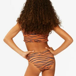 BILLABONG Girls' Sneakaway Ruffle Tank Bikini Set BRONZE 8 BILLABONG Girls' Sneakaway Ruffle Tank Bikini Set BRONZE -girls Sales Store abgx200180 billabongw brz bck1