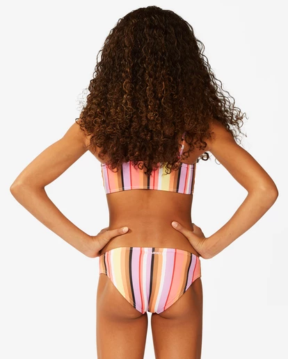 BILLABONG Girls' Knot So Fast Knot Tank Bikini Set MULTI 2 BILLABONG Girls' Knot So Fast Knot Tank Bikini Set MULTI - Image 2