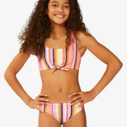 BILLABONG Girls' Knot So Fast Knot Tank Bikini Set MULTI