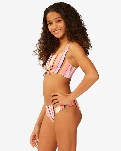 BILLABONG Girls' Knot So Fast Knot Tank Bikini Set MULTI 3 BILLABONG Girls' Knot So Fast Knot Tank Bikini Set MULTI - Image 3