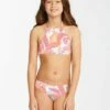 BILLABONG Girls' Tropical Punch High Neck Bikini Set MULTI