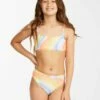 BILLABONG Girls' Groovy Road Mini Crop Bikini Set MULTI