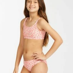 BILLABONG Girls' Chase The Wild Tank Bikini Set JUST PEACHY 7 BILLABONG Girls' Chase The Wild Tank Bikini Set JUST PEACHY -girls Sales Store abgx200191 billabongw jpe sd1