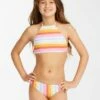 BILLABONG Girls' Rising Sun High-Neck Bikini Set MULTI