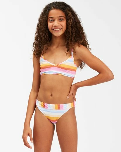 BILLABONG Girls' Rising Sun Trilet Bikini Set MULTI 1 BILLABONG Girls' Rising Sun Trilet Bikini Set MULTI